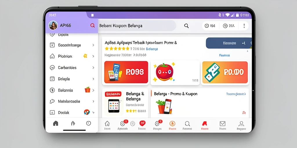 Tampilan antarmuka yang user-friendly dari API66 dengan berbagai promo menarik.