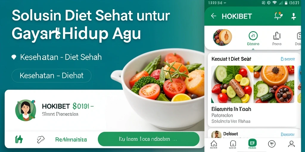 Antarmuka HOKIBET yang user-friendly dan fitur pelacakan diet.