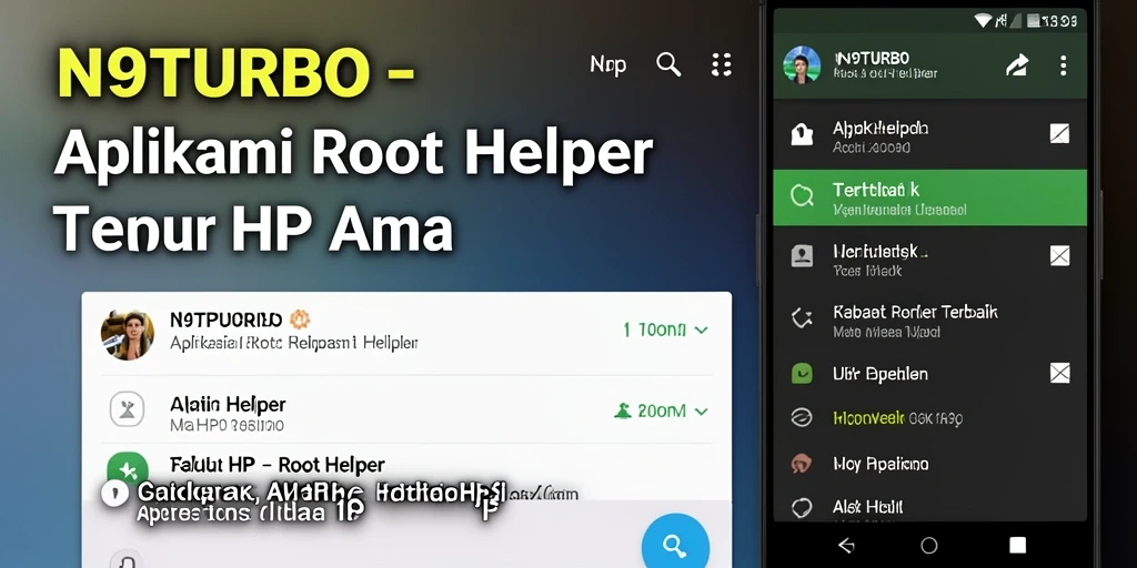 Antarmuka N9TURBO yang intuitif untuk proses rooting.