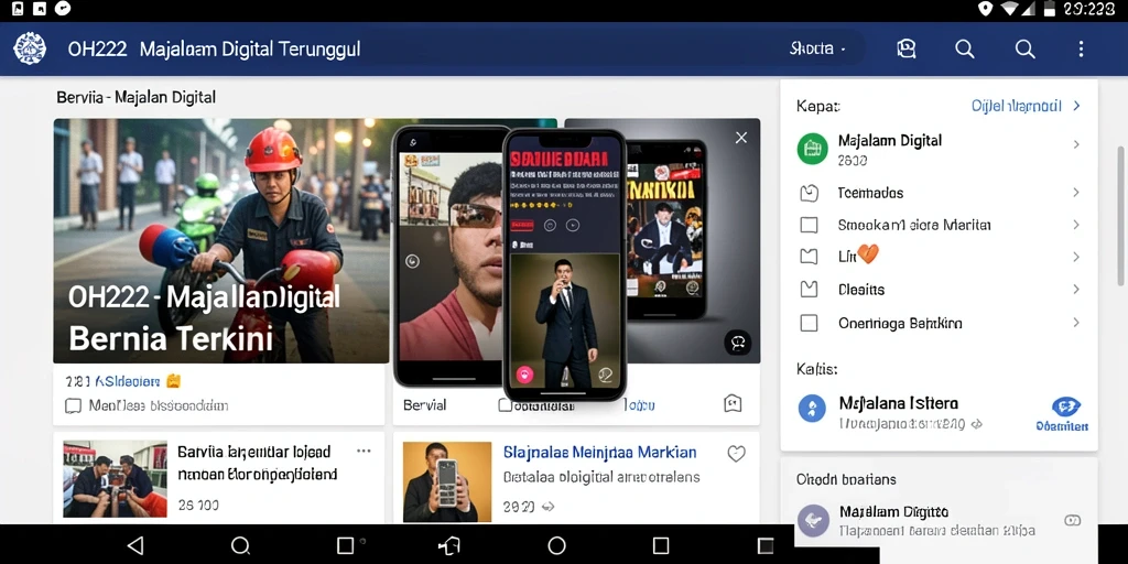 Antarmuka aplikasi OH222 yang menarik dan fungsional.