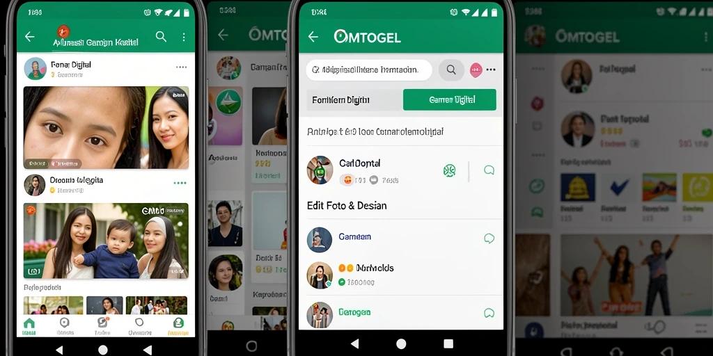 Screenshot antarmuka aplikasi OMTOGEL yang menampilkan fitur pengeditan foto.