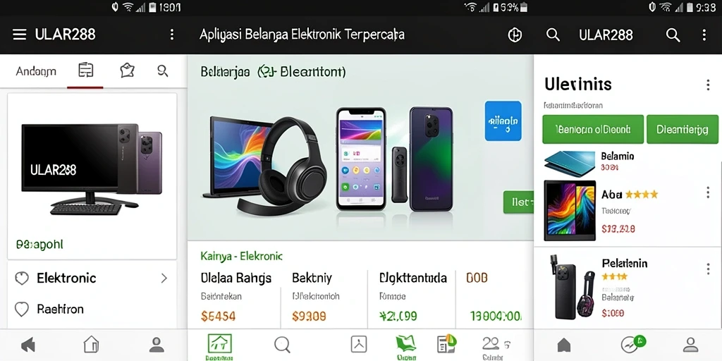 Tampilan antarmuka ULAR288 yang intuitif dan menarik untuk belanja elektronik.