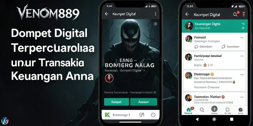 Tampilan antarmuka pengguna yang modern dan intuitif dari VENOM889.